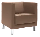 VELA - 1H, křeslo, látka VX EV 2 - látka kapučíno